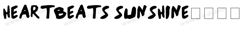 Heartbeats Sunshine字体转换